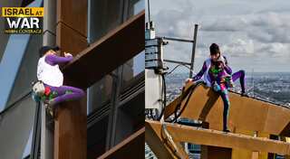 French 'spiderman' climbs Paris Tower in peace plea amid Israel-Hamas war
