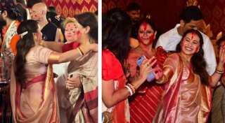 Durga Puja: Rani Mukerji looks her best during Sindoor Khela on last day of festival
