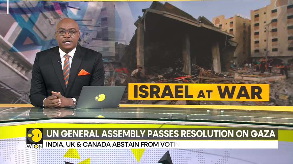 UN General Assembly adopts Gaza resolution calling for immediate and sustained 'humanitarian truce'