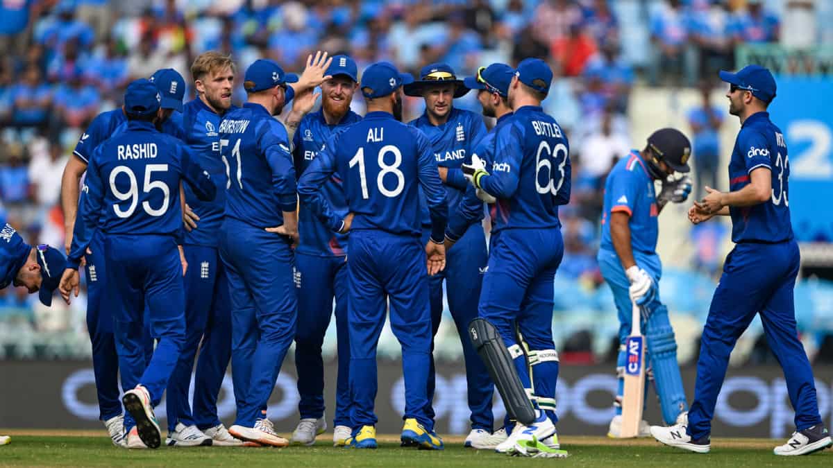 World Cup 2023: Rohit, Suryakumar star with bat but England restrict India to modest total
