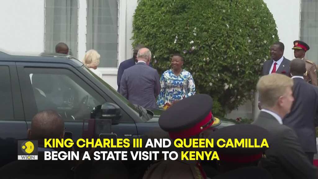 King Charles III arrives at Kenya State House as he begins state visit