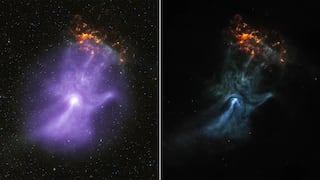 X-ray of hand-shaped structure in space reveals 'bones of a ghostly cosmic hand'