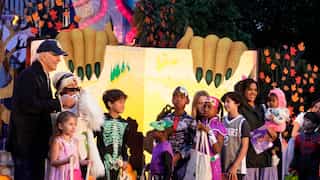 WATCH | President Joe Biden & First Lady Jill host Halloween event amid showers