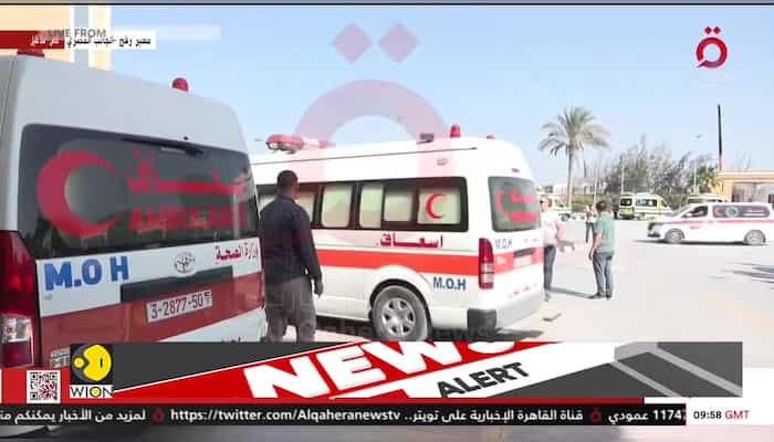 Rafah border crossing opens for evacuation, ambulance carrying wounded allowed to leave