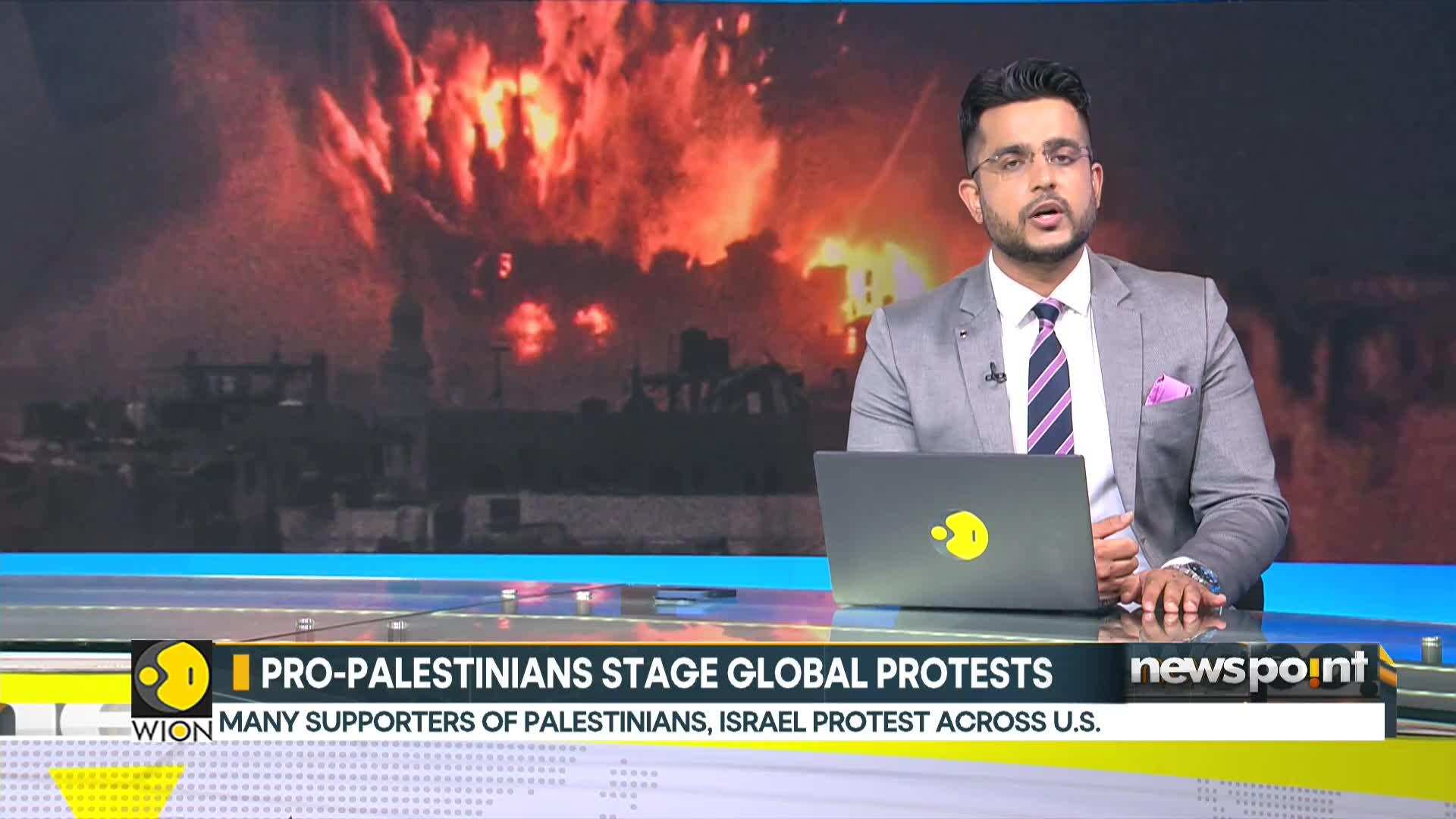 Pro-Palestinians stage global protests | Protests in support of Gazans