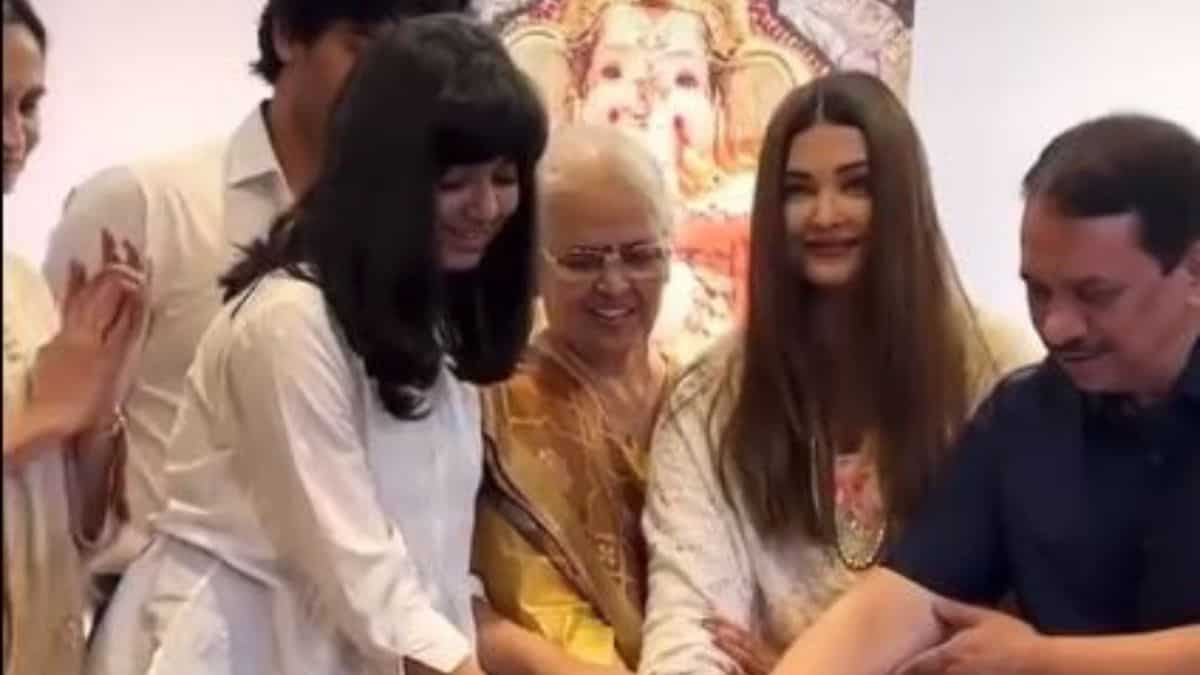 Aishwarya Rai celebrates birthday at a Mumbai event with daughter Aaradhya and mom by her side Aishwarya Rai celebrates birthday at a Mumbai event with daughter Aaradhya and mom by her side