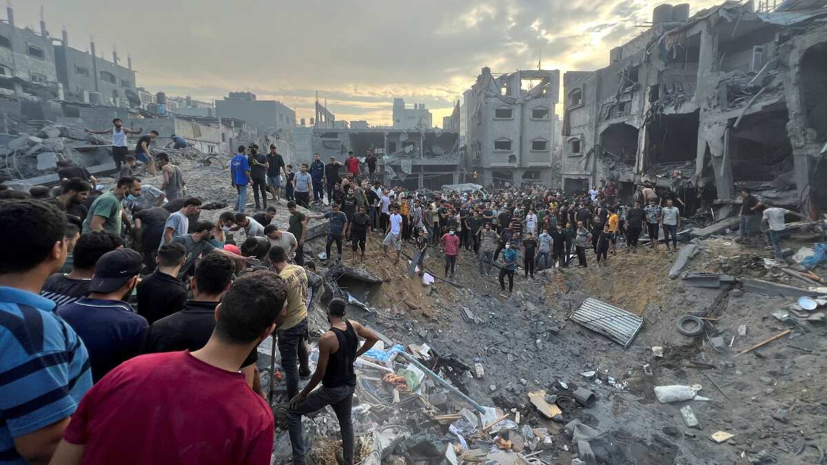 Israeli strikes on Gaza refugee camp kill another Hamas leader