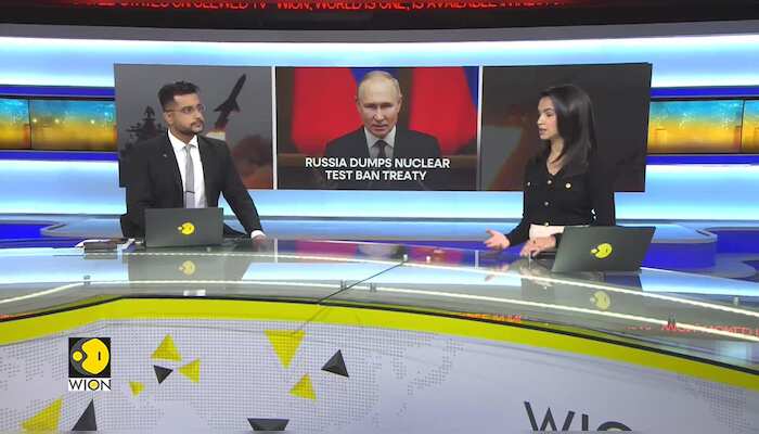 Putin criticised as he withdraws Russia’s ratification of nuclear test ban treaty