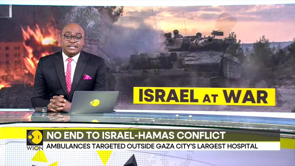 Israel strikes ambulance near Gaza hospital, 15 reported killed