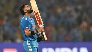 World Cup 2023: Virat Kohli marks special day with record-equalling knock, joins Tendulkar for most ODI tons