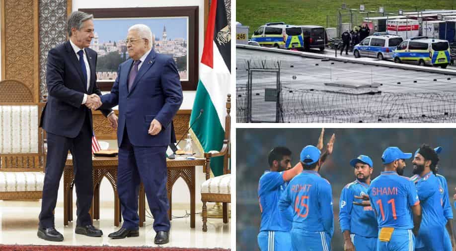 Top 10 world news: Blinken meets Palestinian President Abbas, India beat South Africa in World Cup, and more