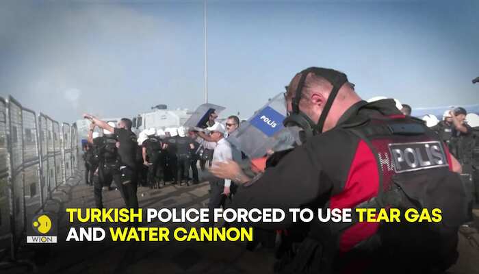 Pro-Palestinians try to storm air base housing US troops in Turkey