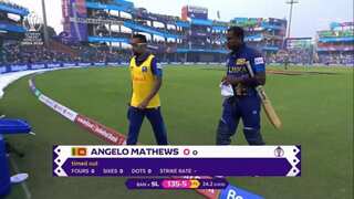 World Cup 2023: Angelo Mathews becomes first player to be 'timed out' in international cricket - WATCH