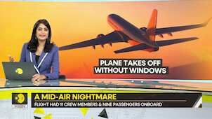 Plane takes off without windows