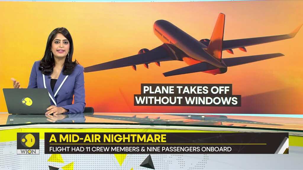 Plane takes off without windows