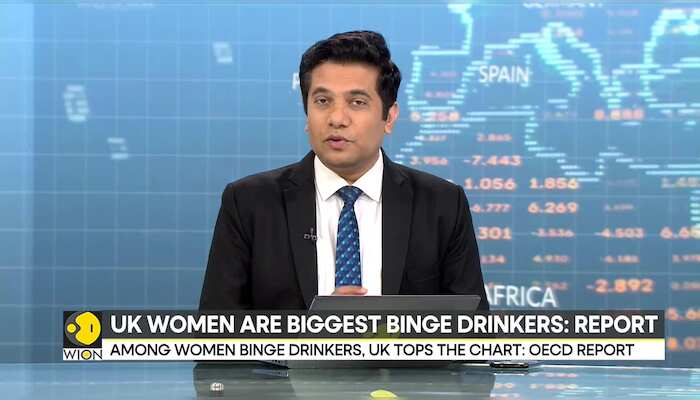 Among women binge drinkers, UK tops the chart