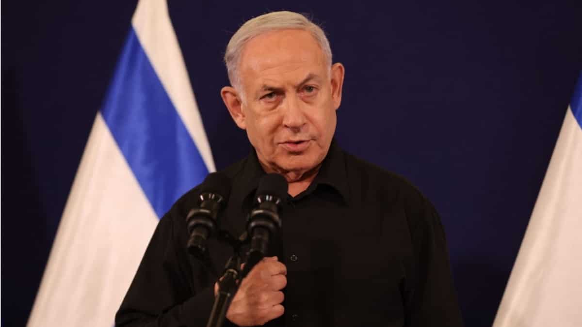 Netanyahu strikes defiant note in speech marking one month of Israel-Hamas war