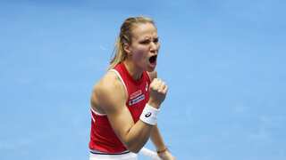 Tennis: Czech Republic stun champions Switzerland in opening match of Billie Jean Cup