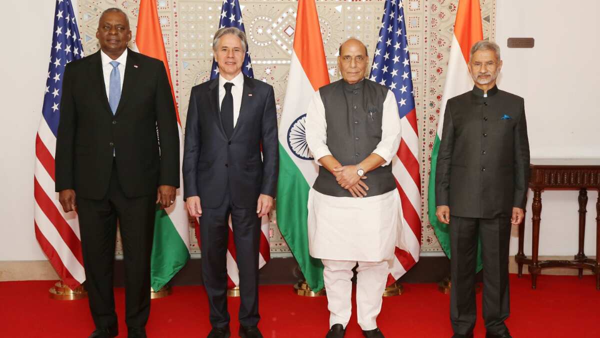 India-US 2+2: Defence, foreign ministers discuss West Asia; MQ-9B drones deal on charts