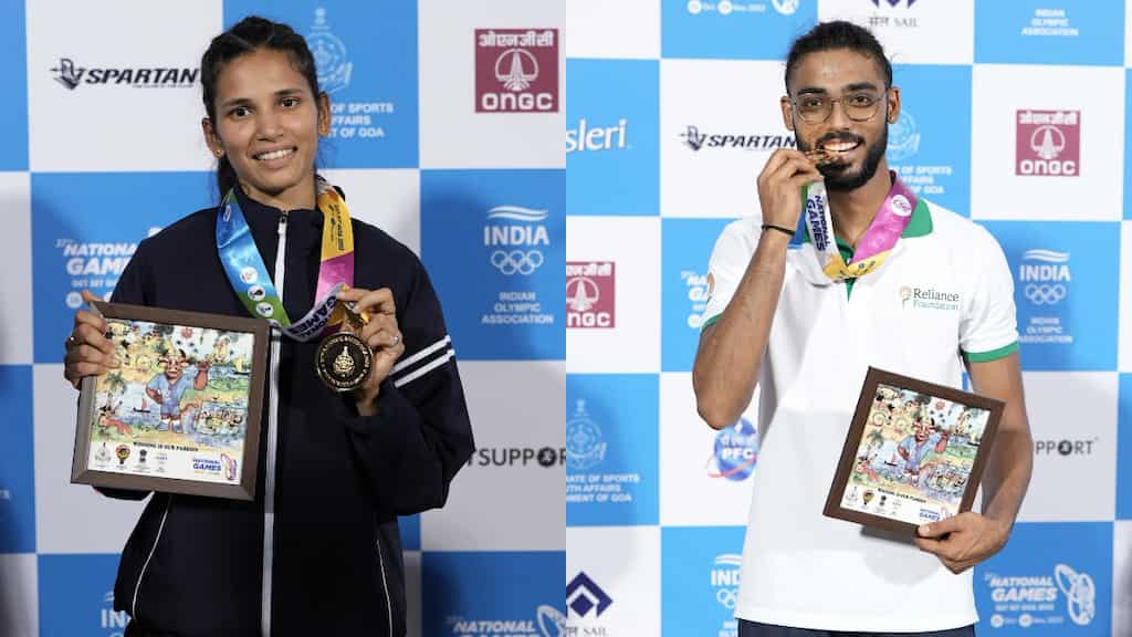 Asian Games star Jyothi Yarraji continues impressive showing at National Games; Tejas shatters meet record