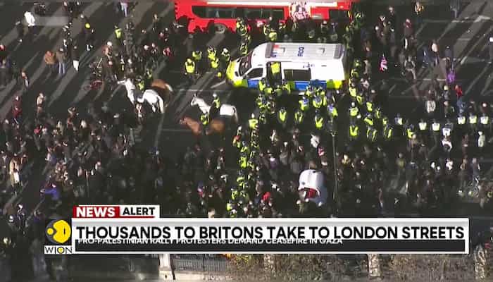 UK: Pro-Palestinian rally protesters demand ceasefire in Gaza