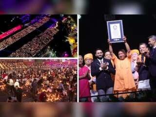 In Pics | Ayodhya sets new Guinness world record, lights over 2.23 million earthen lamps