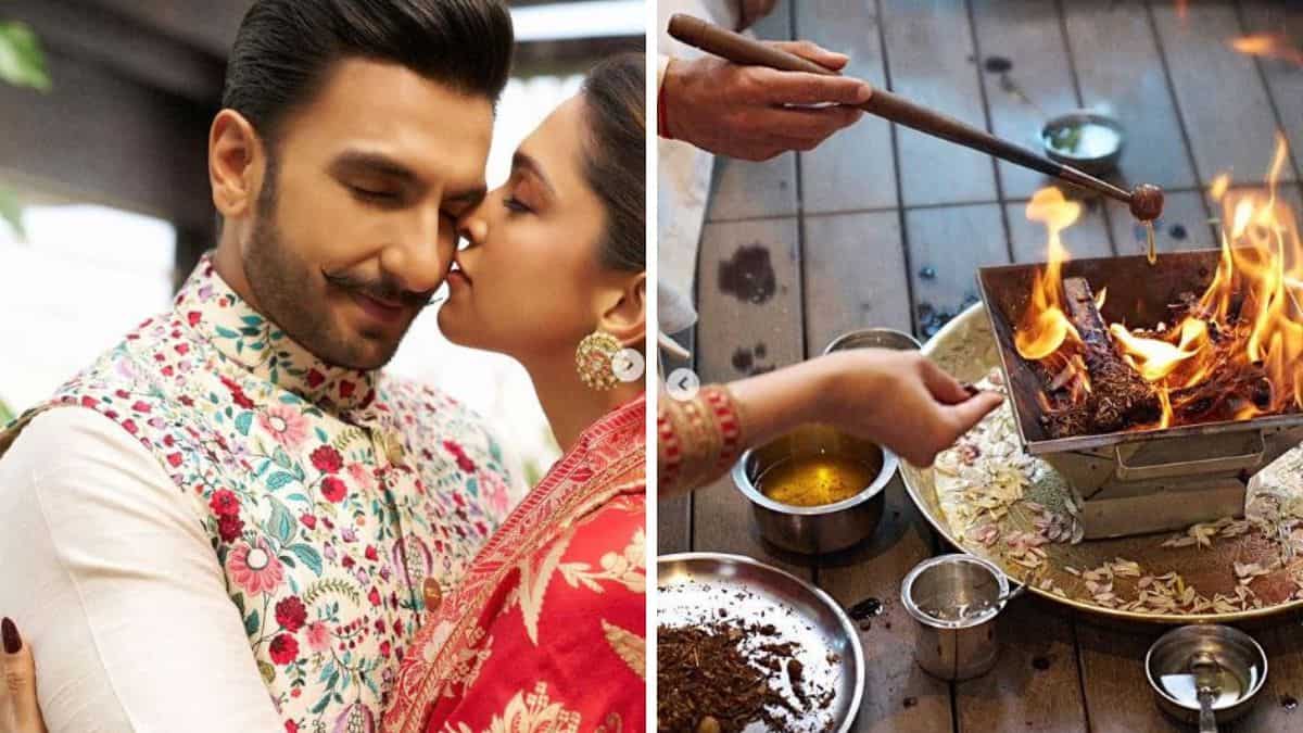 Deepika Padukone, Ranveer Singh give a glimpse of their Diwali celebrations, see pics