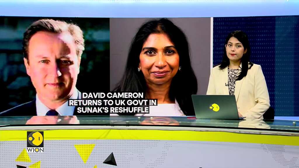 UK: David Cameron back in reshuffle, Suella Braverman out