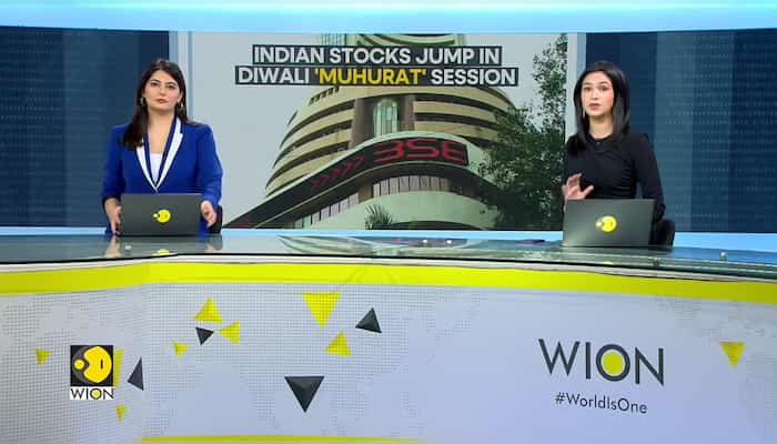 Indian stocks rise during Diwali trading | Stocks mark two weeks of gains