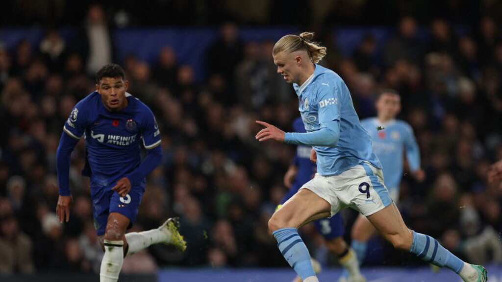 PL: Haaland hits brace as Manchester City-Chelsea play pulsating 4-4 draw at Stamford Bridge
