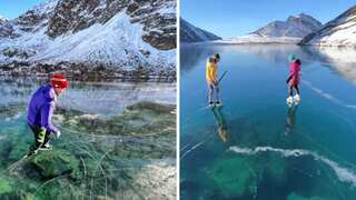 WATCH | 'Ice window' gives peek into surreal beauty of THIS Alaskan lake