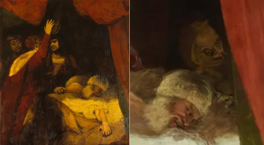 An 18th-century painting hid a monster in plain sight. It has now been revealed