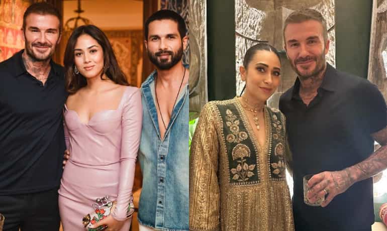 Inside Pics | Shahid Kapoor, Karisma and other stars pose with David Beckham at Sonam Kapoor’s dinner party Inside Pics | Shahid Kapoor, Karisma and other stars pose with David Beckham at Sonam Kapoor’s dinner party