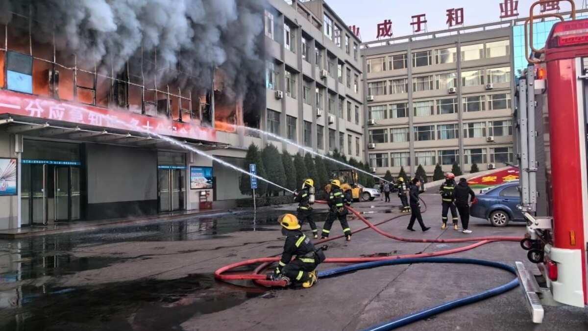 China: At least 26 people killed, dozens injured after fire in coal mining firm's office China: At least 26 people killed, dozens injured after fire in coal mining firm's office
