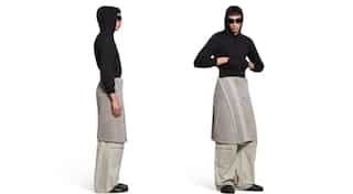 This Balenciaga towel skirt will give you a mini heart attack; check its price here