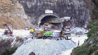 Uttarkashi tunnel collapse: Heavy-duty drilling machine begins creating escape passage