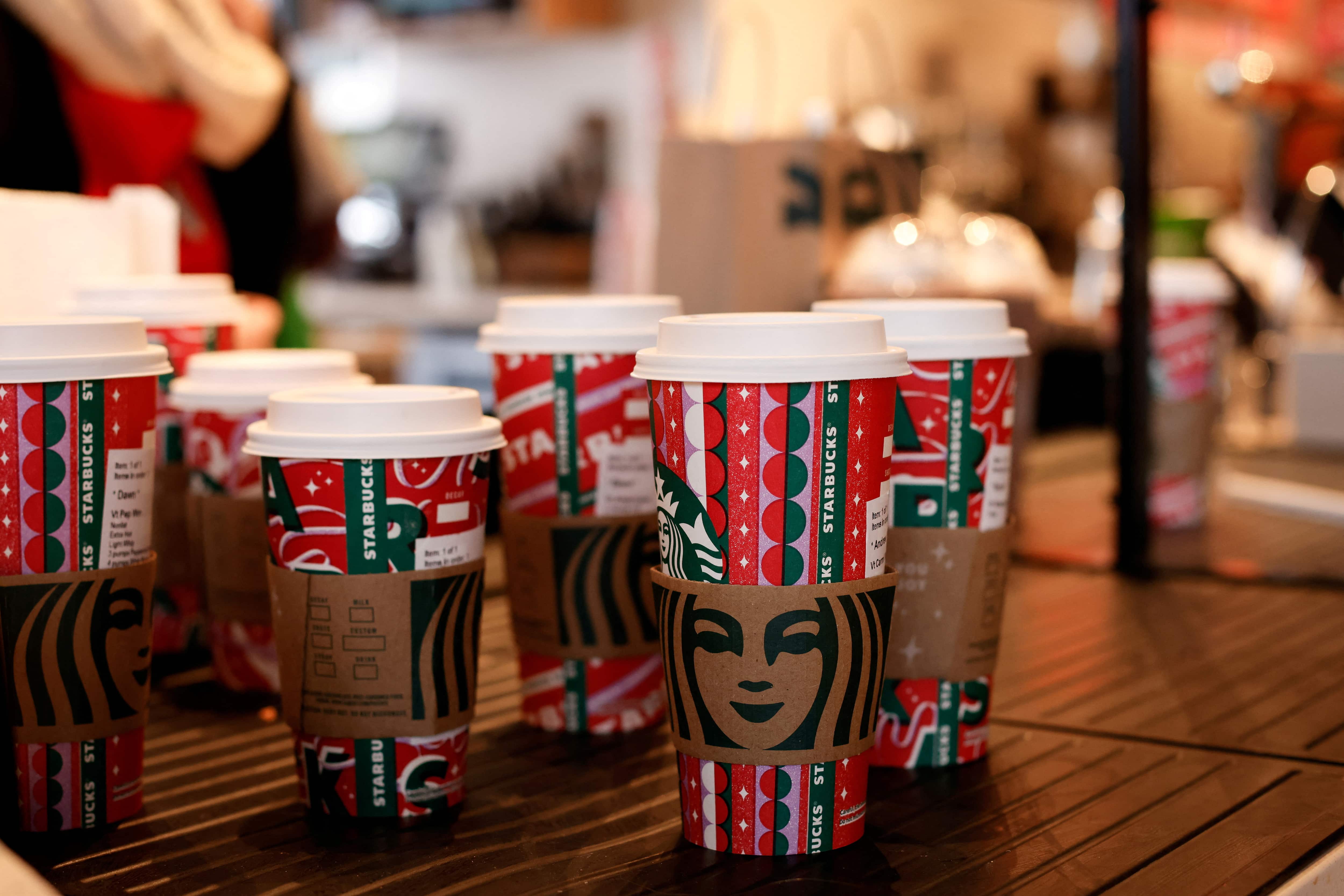 Starbucks employees walkout on Red Cup Day, demand improved conditions 