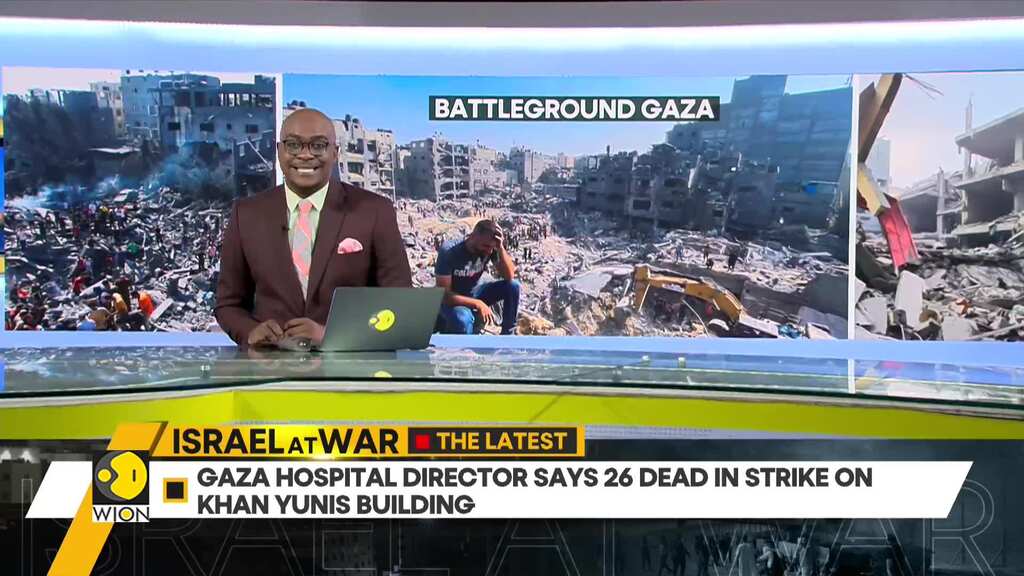 Israel-Hamas war: Gaza hospital director says 26 dead in strike on Khan Younis building