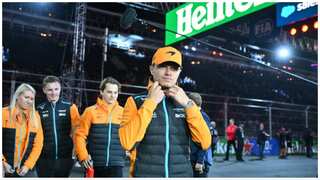 F1: McLaren's Lando Norris crashes car in Las Vegas Grand Prix, tells fans he's safe