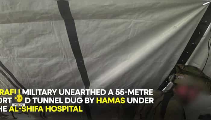 Israel unearths 55-metre fortified tunnel found under Gaza's Al-Shifa hospital