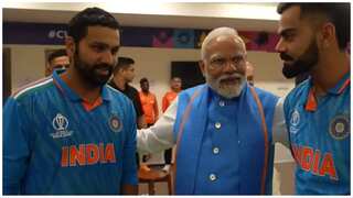 WATCH: PM Modi visits Indian dressing room to uplift players after heartbreaking loss in ODI WC final