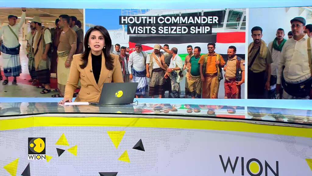 Houthi commander visits seized cargo ship, rebels say 'we'll target Israeli ships in the Red Sea'