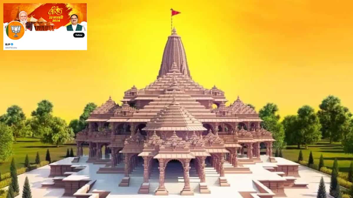 India's ruling BJP adds Ram temple illustration on social media profiles ahead of inauguration India's ruling BJP adds Ram temple illustration on social media profiles ahead of inauguration