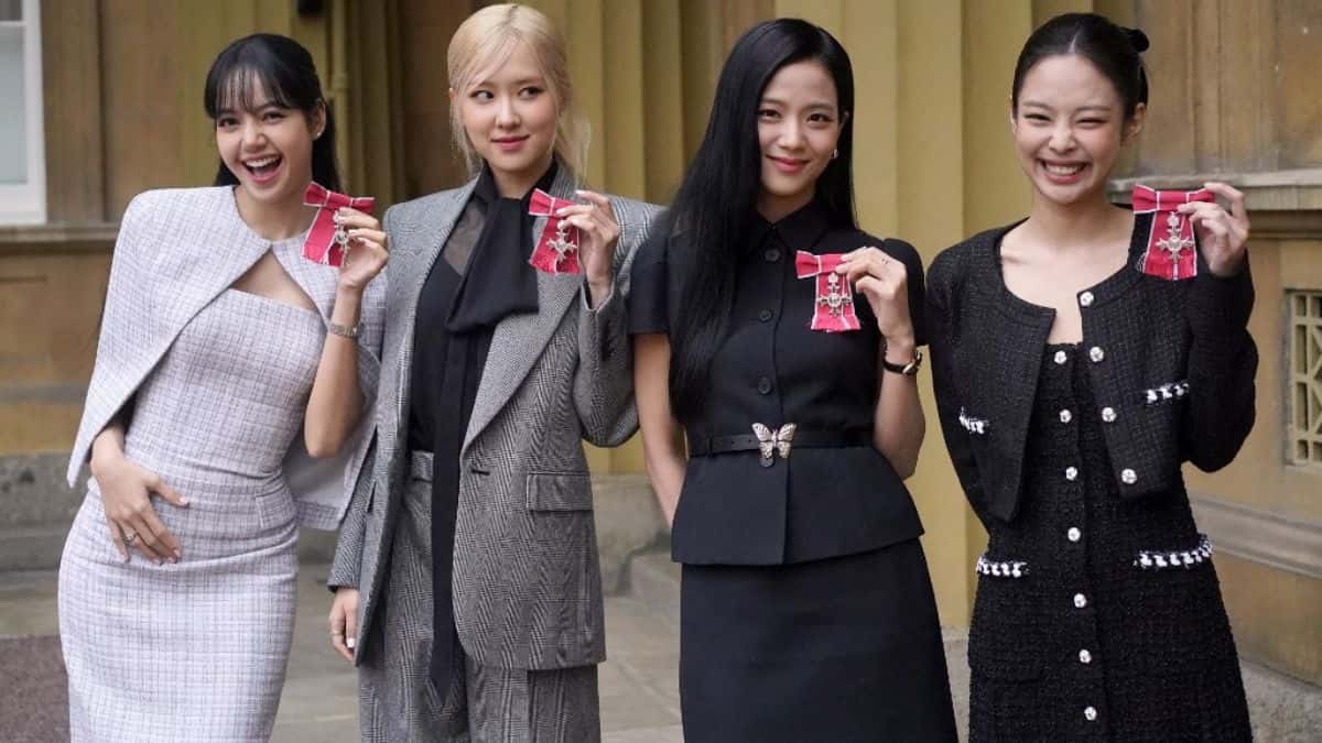 Members of K-pop band BLACKPINK receive British honour MBE from King Charles Members of K-pop band BLACKPINK receive British honour MBE from King Charles