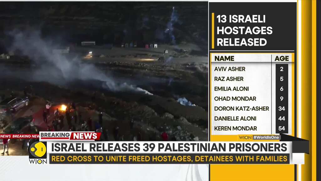 Israel-Hamas hostage deal: Buses carrying freed Palestinians arrive at Beitunia checkpoint : IDF