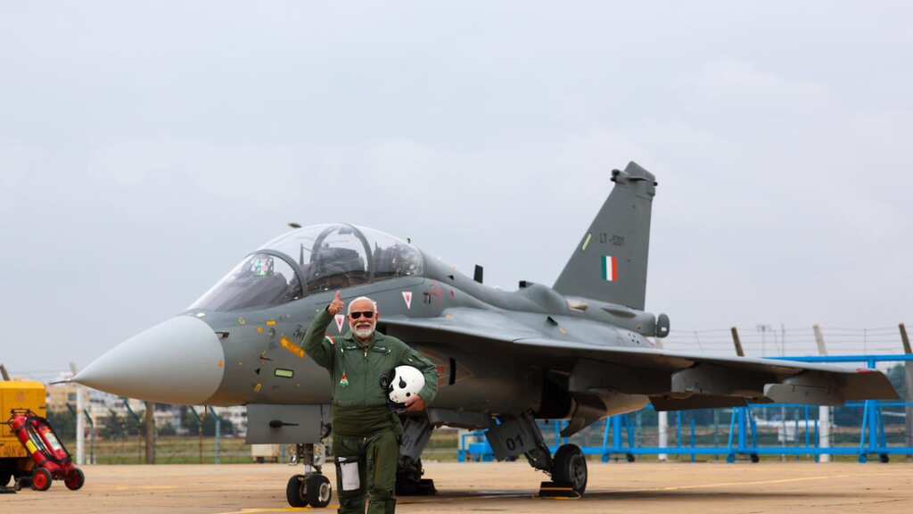 Watch: Indian PM Narendra Modi takes sortie in Tejas, calls it a 'sense of pride and optimism'