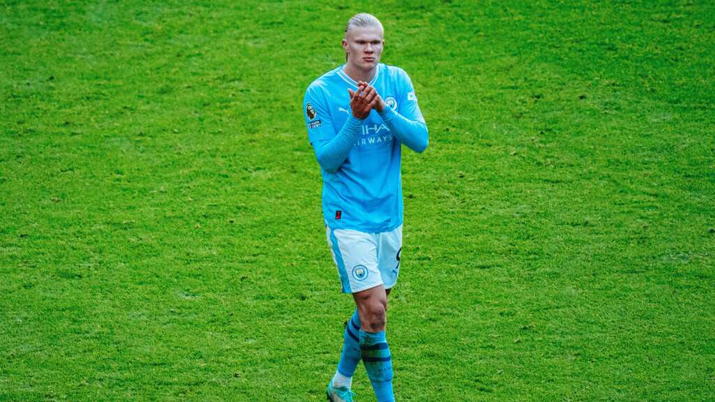 Manchester City boss Pep Guardiola confident of Erling Haaland finding form