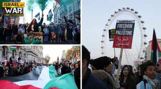Antisemitic banners displayed during pro-Palestinian march in London, call for permanent ceasefire in Gaza