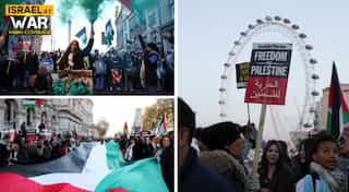 Antisemitic banners displayed during pro-Palestinian march in London, call for permanent ceasefire in Gaza