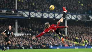 WATCH | Garnacho's overhead kick goal in United's win over Everton draws comparisons with Rooney and Ronaldo